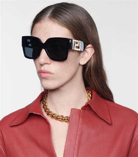 versace oversized square acetate sunglasses|oversized Versace sunglasses women.